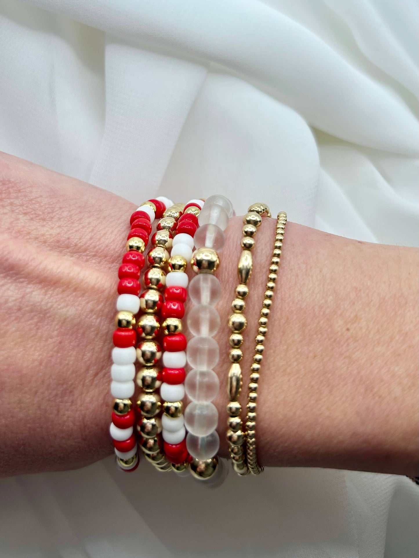 Game Day Color Bracelet: Red