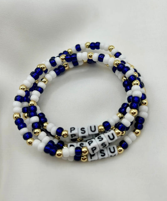 PSU Bracelet-Square Beads